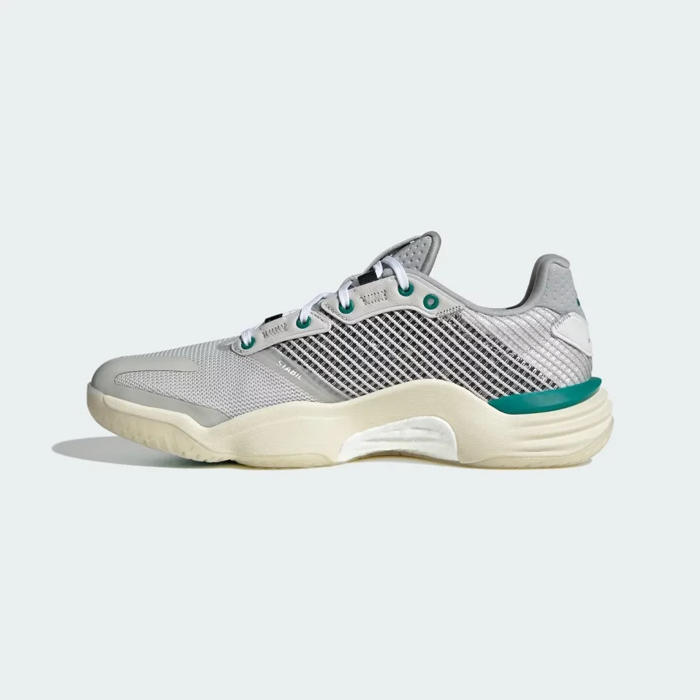 Mens Sz 10.5 -Adidas Stabil 16 Grey/White Indoor Sports Volleyball Shoes KJ79676